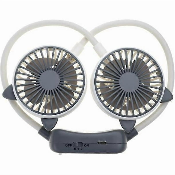 Neck Fan Portable 2 Speeds USB Rechargeable Quiet Sports Fan For Outdoor Ventilador Portatil Shaking Cooling Fan