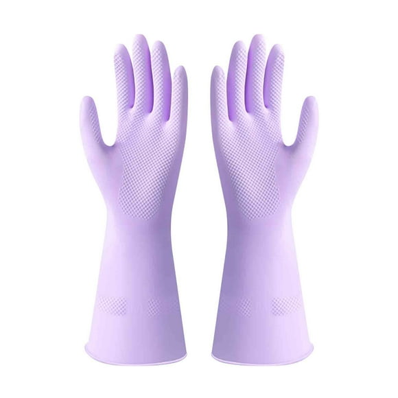 ZZkhGO Rubber Thickened Cleaning Gloves, Thickened Dishwashing Gloves for Kitchen, Household Housework Cleaning Rubber Gloves for Laundry Garden