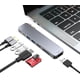 thumbnail image 1 of Hub USB C  4K/ PD100W/ USB 3.0 5Gbps puerto de datos/2 USB-A, estación de acoplamiento para computadora USB C Dock tipo C adaptador multipuerto para  Pro/Air, ,  17/16/15, 1 of 8