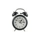 thumbnail image 1 of Reloj Despertador Campana Retro Analógico Estilo Vintage Alarma Decorativo Retro Retroiluminación (Negro), 1 of 11