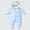 Light Blue, variant on Winter Romper for Baby Boys Girls Warm Down Jumpsuit Double Zip Hooded Jacket Thicken Coat Snowsuit Light Blue 1-2 Years