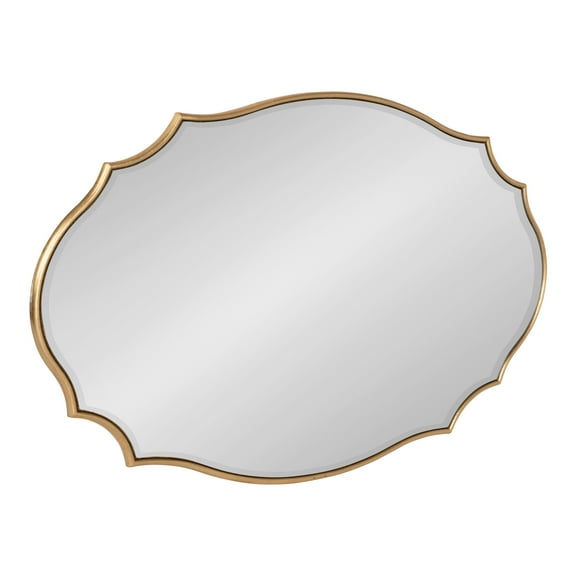 Kate and Laurel 24 x 36 Oval Wall Mirror, Gold