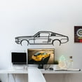 thumbnail image 5 of LaModaHome Mustang GT Fastback 390S Metal Silhouette Wall Art, 5 of 5