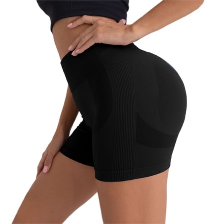 Bovemsi Women s Tummy Control Biker Shorts Legging High Waisted Compression Scrunch Butt Lifting Short Workout Athletic Leggings