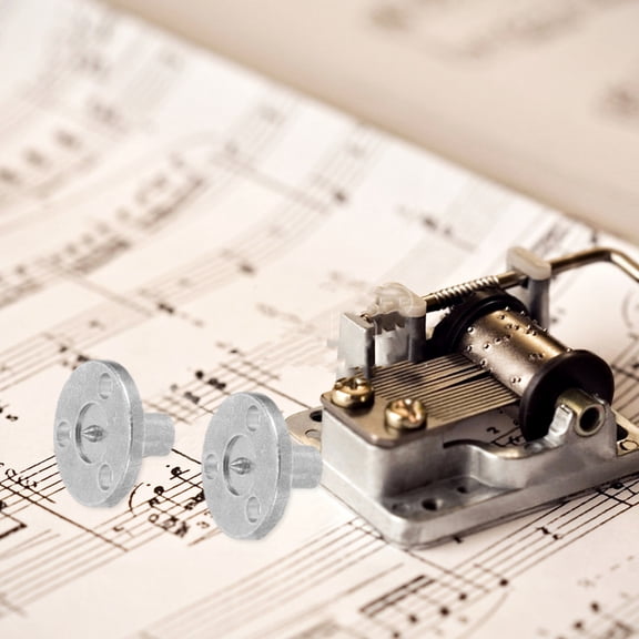 Luxshiny 10Pcs Musical Box Parts Silver Alloy Practical Design for DIY Projects