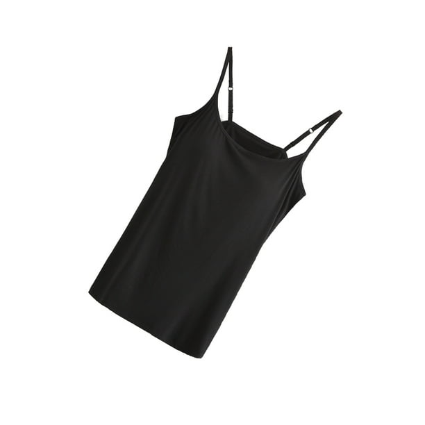 Qarigey Tops de mujer, vestido deportivo para niñas, chaleco deportivo, chalecos casuales, camisola de Yoga de verano sin anillo de acero, accesorio de Prendas para la parte del cuerpo Negro XXL Qarigey AP011310-20B