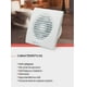 thumbnail image 2 of Ventilador Extractor de aire SOLER & PALAU FUTURE120 para muro perfil extra plano, 2 of 2