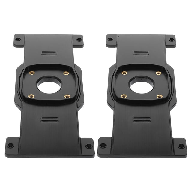 KONTONTY 2Pcs Black Plastic Rearview Mirror Mount for Reliable Car Dash Cam Attachment