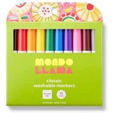 (12 pack for box)10ct Washable Markers Broad Tip Classic Colors