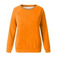thumbnail image 2 of Crewneck Sweatshirts for Women Long Sleeve Loose Pullover Sweatshirt Soft Lightly Hoodies Round Neck Fashion Blouse Tops Comfy Fall Outfits Tops, 2 of 4