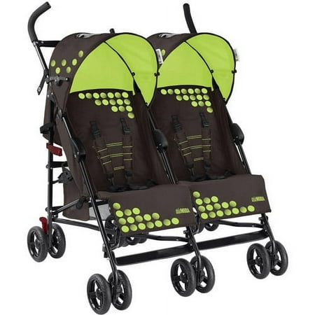 Mia Moda Facile Twin Stroller In Brown/g