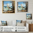 thumbnail image 4 of Designart "Majestic Coastal Seagull Sentinel" Animals Framed Wall Art Decor - Modern Brown Seagull Hallway Framed Wall Art Decor, 4 of 6