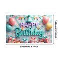 thumbnail image 3 of Colorful Balloons Happy Birthday Banner Gift Design Banner for Birthday Party Indoor Celebration Holiday Event, 3 of 6