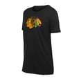 thumbnail image 2 of Women's-New Era  Black Chicago Blackhawks Glam Game Floral T-Shirt, 2 of 6