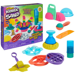 Kinetic Sand, Seashell Containers 8-Pack with 4 Neon Sand Colors and Kinetic  Beach Sand, Play Sand Sensory Toys for Kids Ages 3 and up