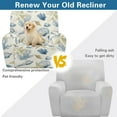 thumbnail image 3 of SCRAWLGOD Coral Starfish Conch Beige Recliner Slipcovers 4-Pieces Lazyboy Recliner Cover Couch Chair Covers Reclining Covers with Pocket for Dog Furniture Protector for Living Room, 3 of 7