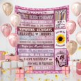 thumbnail image 2 of LHSHID 18th Birthday Gifts for Girls Happy 18th Birthday Decorations Gifts for Girl Gifts for 18 Year Old Girl Daughter Bestie Sister Best 18th Birthday Gift Ideas 40"x50", 2 of 6