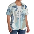 thumbnail image 2 of Logiee Algae Corals and Seashells Print Men's Button Down Shirts Short Sleeve, Summer Beach Shirts,Vacation Wedding Shirts,Men's Casual Button-Down Shirts with Pocket-XX-Large, 2 of 5