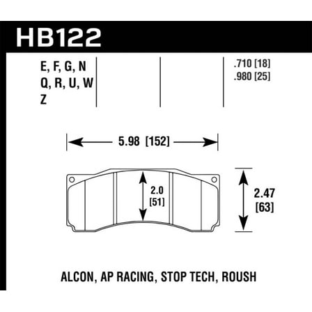 Hawk 2007 Ford Mustang Saleen S281 Extreme HPS 5.0 Front Brake Pads