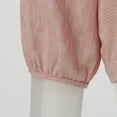 thumbnail image 6 of SXCXLSA Women's Lightweight Linen Look Hoodie, Casual Loose Fit Pullover Top, 6 of 6