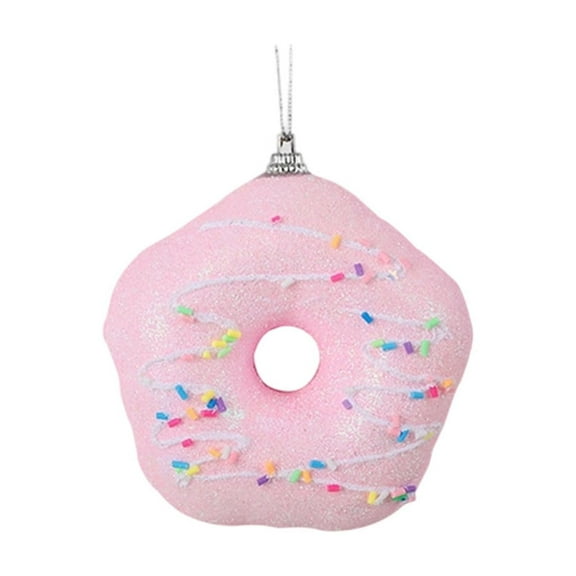 dajkiuy Donut Ornaments, Foam Hanging Christmas Tree Candy Ornament, Dessert Donut Pendant for Xmas New Year Easter Birthday Home Party Supplies