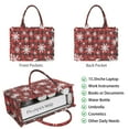 thumbnail image 2 of Large Capacity Tote Bag,Red and Black Christmas Snowflake Pattern Handbag Fashion Luxury Tote Bag,15.7"x13"x 5.1" Inches,Laptop Compatible, 2 of 6