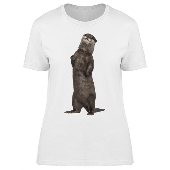 Funny Otter Looking At You  T-Shirt Women -Image by Shutterstock, Female Large