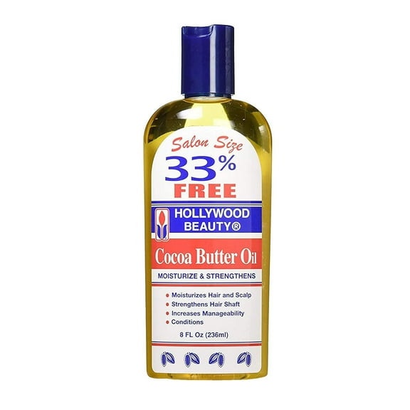 Hollywood Beauty Cocoa Butter Oil 8 Oz