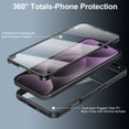 thumbnail image 2 of Dteck Full Body Protection Case for iPhone 16 Pro Max,Slim Transparent Case Built-in Screen Protector Shockproof TPU + PC Back Cover for iPhone 16 Pro Max,Pink, 2 of 7