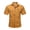 Yellow, variant on Fredd Marshall Men's 100% Cotton Short Sleeve Hiking Shirt with Pockets