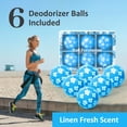 thumbnail image 6 of SCENTORINI 6 Pack Shoe Deodorizer Balls, Linen Scent Shoe Odor Elimination, Air Freshness Balls for Sneakers Gym, Wardrobe, Cars, 6 of 8