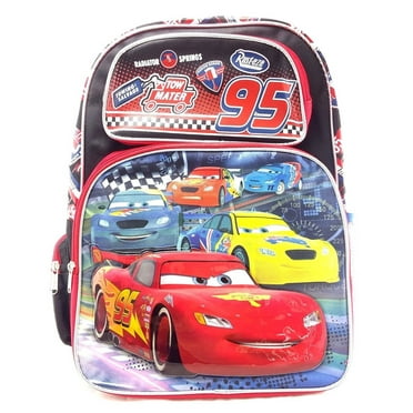 Trendy Apparel Shop Kid's Radiator Springs Car Backpack - No. 95 Design, 16", 100% Polyester, Officially Licensed