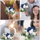 thumbnail image 4 of unbranded Ramo De Flores Artificiales Azul Para De Centro Y En Bodas Y Fiestas, 4 of 6