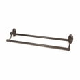 thumbnail image 2 of Classic Traditional 30" Wall Mounted Double Towel Bar, Satin Nickel, 2 of 7