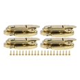 thumbnail image 1 of 4Pcs Vintage Metal Box Lock Hasp Latch Clasp Toggle Buckle for Jewelry Box Case, 1 of 9
