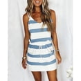 thumbnail image 1 of Drawstring Pocket Striped Camisole Dress Dresses_b, 1 of 2