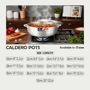Caldero Pot Metal Finish | 40cm
