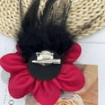 thumbnail image 6 of Flower Brooch Pin Silks Wonderful Rose Camellia Feather Charm Fashion Beautiful Created Clip Hair Flowers Brooches Accessories Idea for Party Dance Wedding Banquet for Elegant Women Gift, 6 of 12