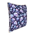 thumbnail image 2 of Haiem Skull crystal flower Print Velvet Soft Solid Decorative Square Throw Pillow Covers Set with Elegant Piping Christmas Cushion Case for Sofa Bedroom Car-20"x20", 2 of 8