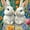 A04/Rabbits Flowers, variant on HsdsBebe Easter DIY Diamond Art Painting Kit, Decorated Eggs Art Craft Gem Painting Adult and Children DIY Full Round 5D Diamond Drill Kit