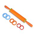thumbnail image 2 of Non-stick Silicone Rolling Pin Dough Roller with adjustable Thickness Rings, 2 of 10