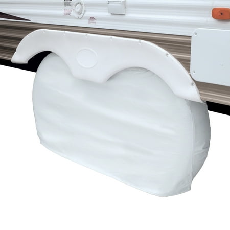 Classic Accessories OverDrive RV Cover - Dual Axle Wheel Covers, Wheels up to 27