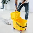 thumbnail image 3 of Commercial Mop Bucket with Side-Press Wringer, 35 Quart, Wheels, Floor Cleaning for Kitchens, Restaurants & Janitorial Use, 3 of 8
