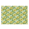 thumbnail image 1 of Yellow Flower Cutting Board, Blooming Ranunculus Gardening Bedding Plants Leaves Watercolor Artwork, Decorative Tempered Glass Cutting and Serving Board, in 3 Sizes, by Ambesonne, 1 of 2