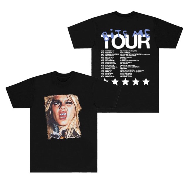 Reneé Rapp Bite Me Tour Dates Camisetas Merch Mujeres Hombres Moda Cuello redondo Camiseta de manga corta