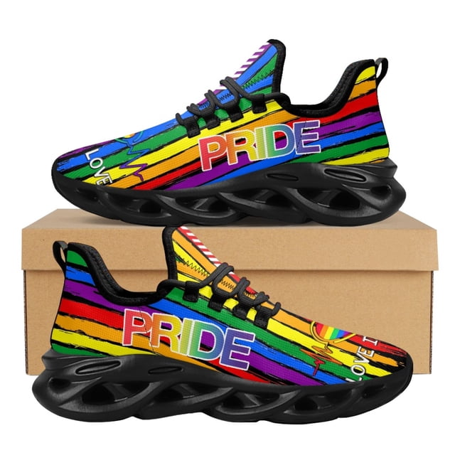 Zapatillas de deporte con labios sensuales y degradados para mujer, antideslizantes, de punta redonda, resistentes a la suciedad, para otoño e invierno,