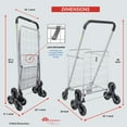 thumbnail image 6 of Dbest Products Folding Shopping Cart with Wheels, Sliver, 6 of 6