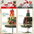 thumbnail image 5 of CAPHAUS 7.5 Feet Artificial Pop Up Christmas Tree w/ 2 Red & Golden Ribbon, 450 LED Lights, Foldable, Pre-Hinged, with Green Metal Stand, for Indoor, Office, Party, Holiday Decoration, 5 of 9