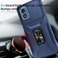 thumbnail image 6 of Allytech Rugged Case for Moto G Play 4G 2024, [Slide Camera Cover] [360° Rotating Kickstand] [Military Protection] [Magnetic Car Mount] Non-Slip Anti-Scratch Shockproof Heavy Duty Case - Blue, 6 of 8
