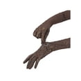 thumbnail image 4 of INSPIRE CHIC Women's Long Tulle Sheer Glove Leopard Print  21" Elbow Length Finger Gothic for Halloween Opera Masquerade Brown, 4 of 6
